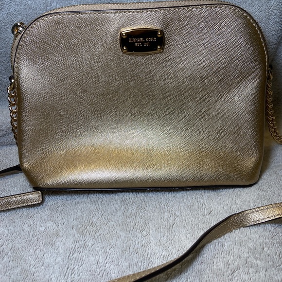 Michael Kors Handbags - Michael Kors Metallic Gold Crossbody Bag